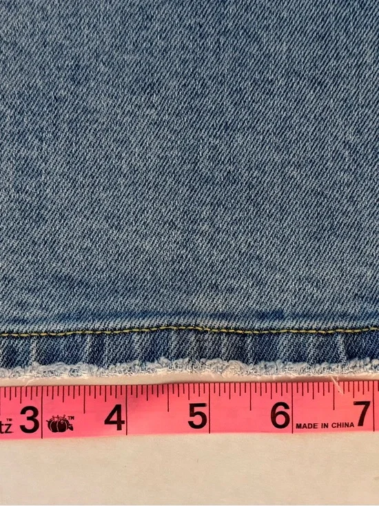 Cute Y2K Coquette Forever 21 Rhinestone Heart Cutout Straight-Leg Street Jeans - Picture 6 of 8